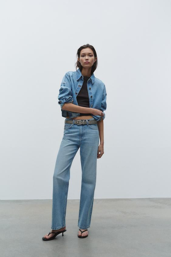 JEANS Z1975 STRAIGHT HIGH WAIST LONG LENGTH | Zara UK