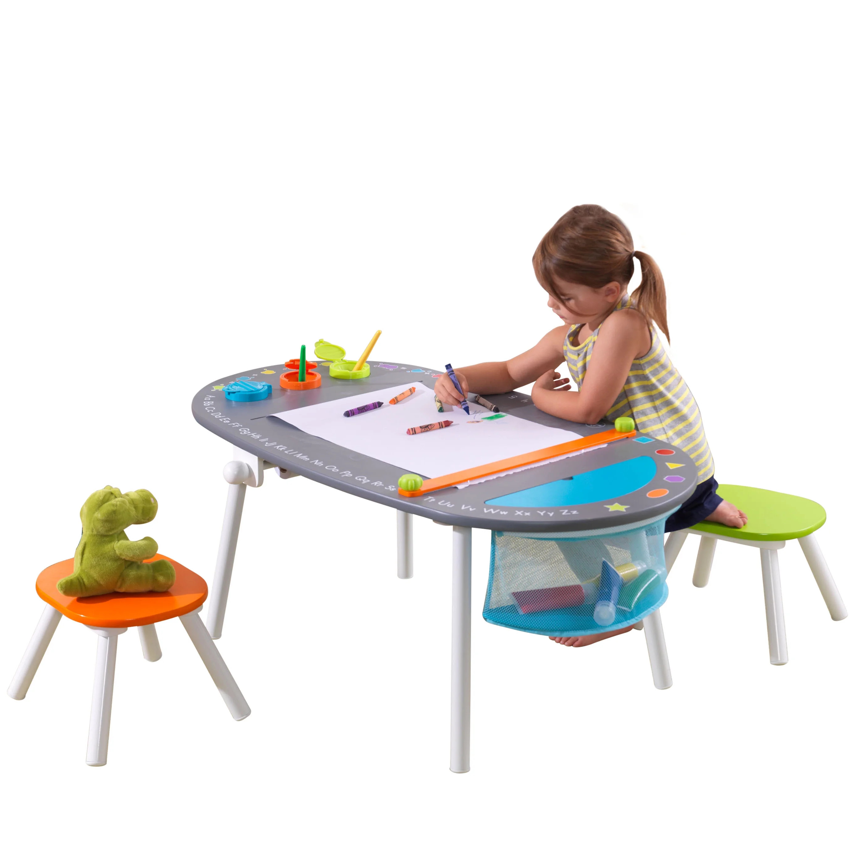 KidKraft Chalkboard Art Table with Stools | Walmart (US)