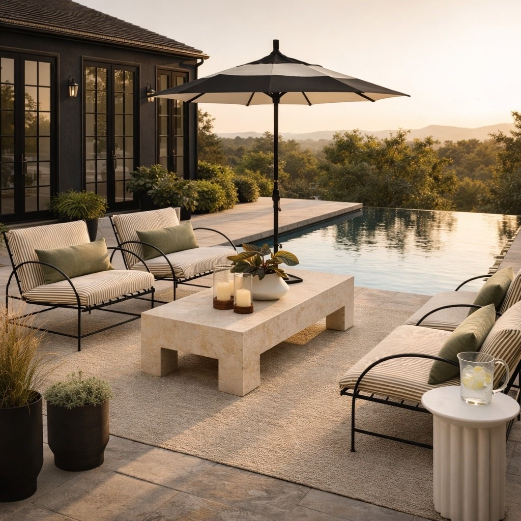 imagine sipping your morning coffee here, the CB2 patio collection styled poolside and I’d never go inside again. 😍
 


#LTKSeasonal #LTKHome