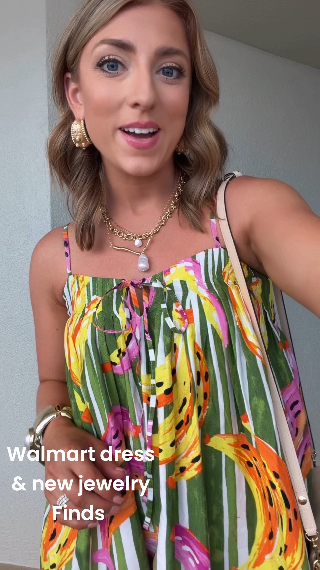 This Walmart dress is giving vacation vibes in the best way! 💛 The playful banana print, breezy fit, and colorful details make it the perfect dress for beach dinners, tropical vacations, summer getaways, or resort nights. I paired it with neutral accessories for an effortless look that’s comfortable, colorful, and so fun to wear!

Everything you need for your next vacation outfit is linked! ✨

#WalmartFashion #WalmartFinds #WalmartStyle #SummerStyle #VacationStyle #ResortWear #BeachVacation #AffordableFashion #VacationOutfit #TropicalStyle #SummerDress #ColorfulStyle #FashionFinds #BeachDinnerOutfit #OOTD #StyleInspiration #VacationLooks #AffordableStyle #IslandStyle #SummerFashion

#LTKootd #LTKPetite #LTKTravel