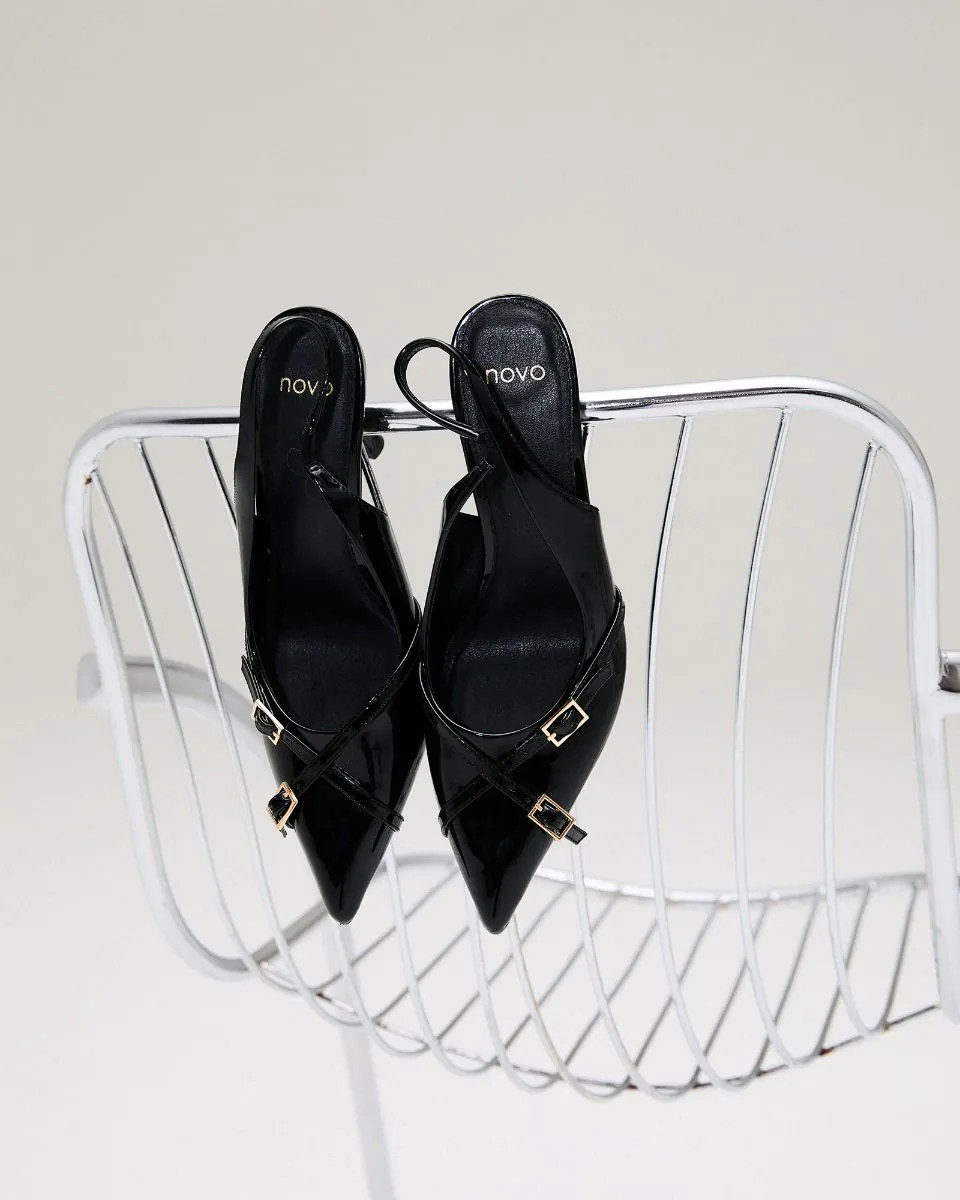 IGGI Black Patent High Heels | Novo Shoes