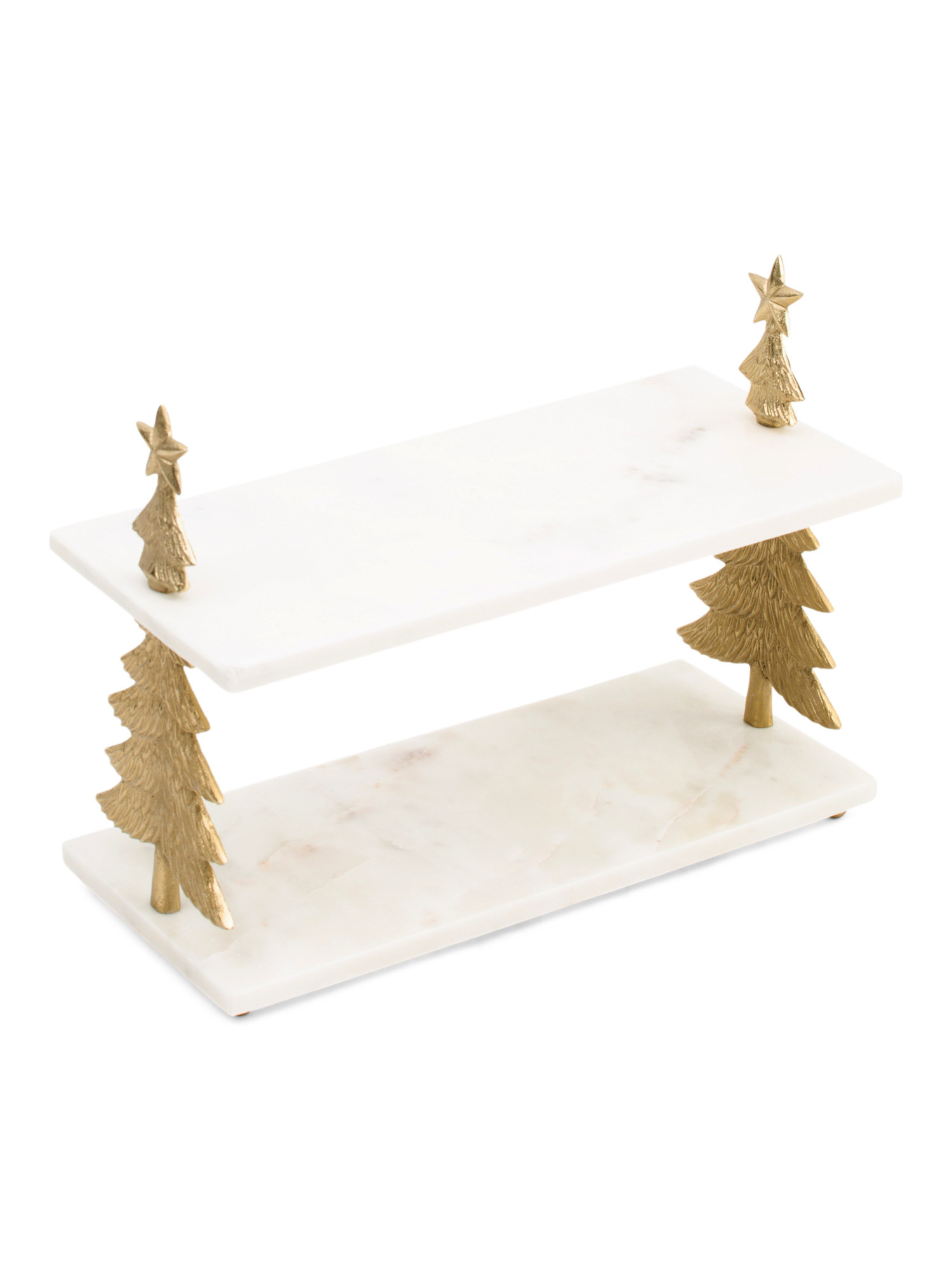 16in Marble Tree Two-tiered Serving Tray | Entertaining | Marshalls | Marshalls