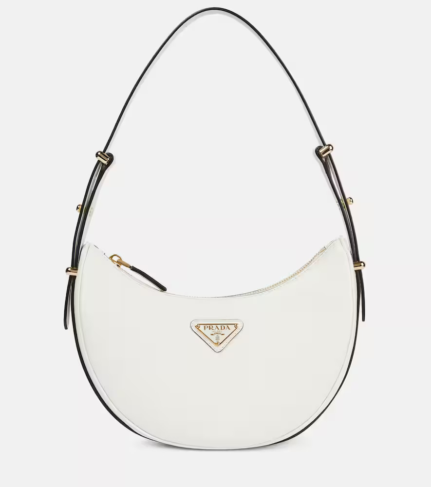 Prada ArquÃ© leather shoulder bag | Mytheresa (US/CA)