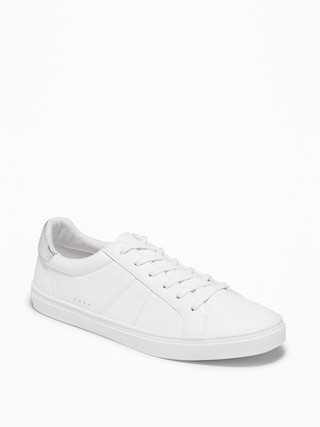 Faux-Leather Sneakers for Women | Old Navy (US)