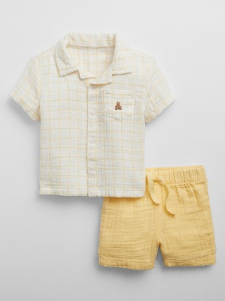 Baby Gauze Two-Piece Outfit Set | Gap Factory