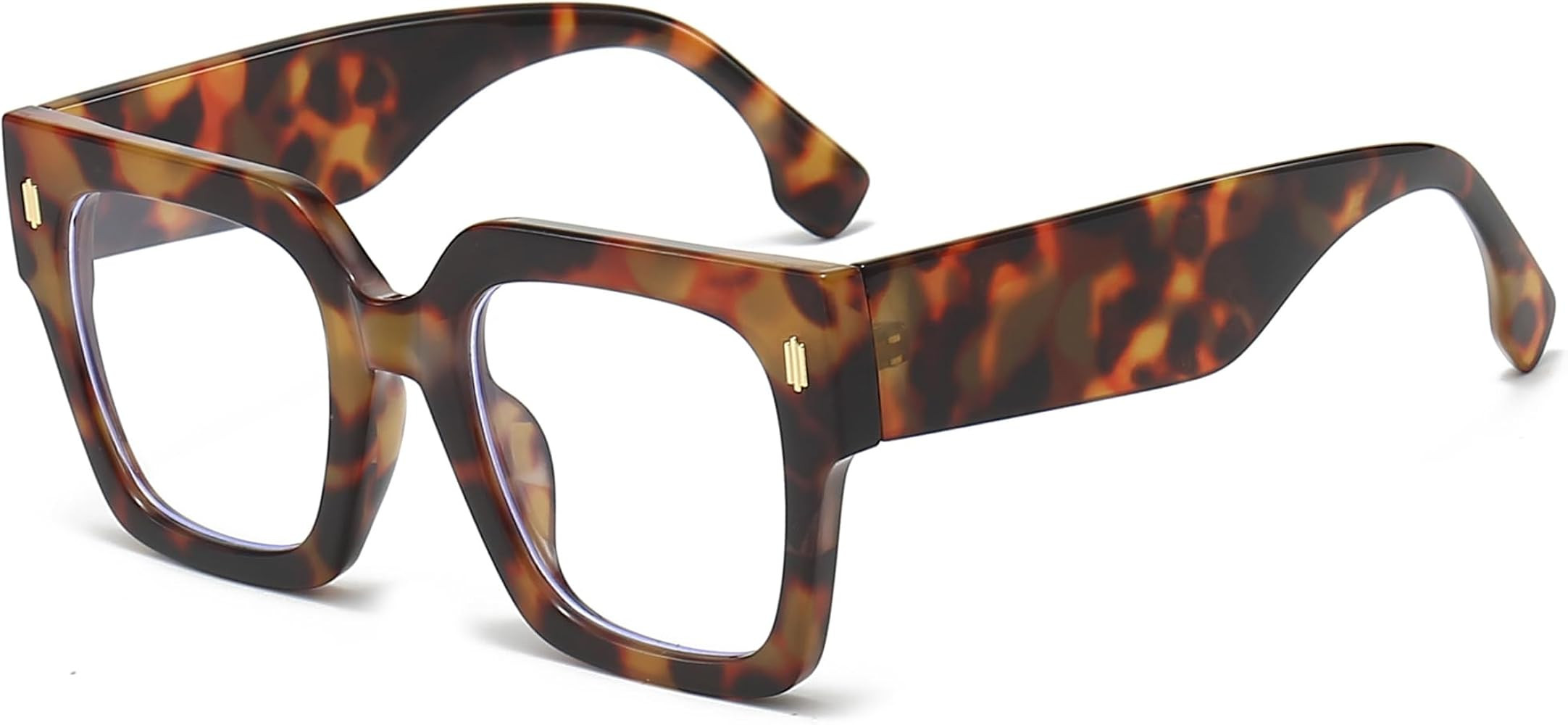 Fashion Oversized Blue Light Blocking Glasses for Women Men Trendy Big Square Frame Computer Eyeg... | Amazon (US)