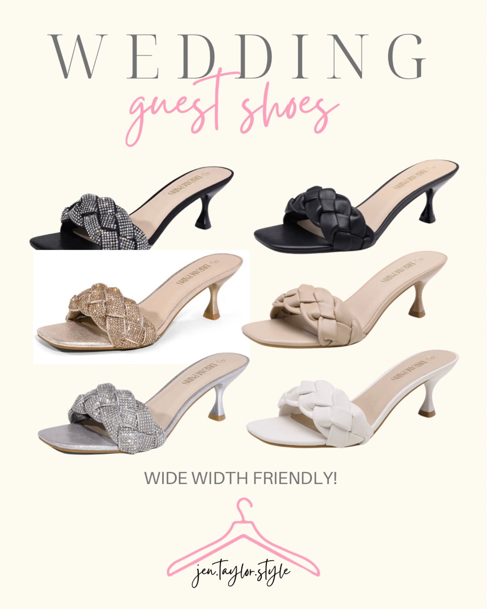 Super cute wedding guest shoes that are wide width friendly! They are not labeled as wide, but all Dream Pairs shoes run wider than average. I wear their shoes in a size 11. These would also be great for a cocktail party dress, holiday party dress, or mother of the bride. 

Rhinestone heels, bottega venetta look for less, wedding shoe, wedding guest shoe, shoes to wear with cocktail dresses, Christmas party outfit shoes, festive holiday shoes, shoes for bachelorette party, shoes for Nashville 

#LTKshoecrush #LTKwedding #LTKplussize