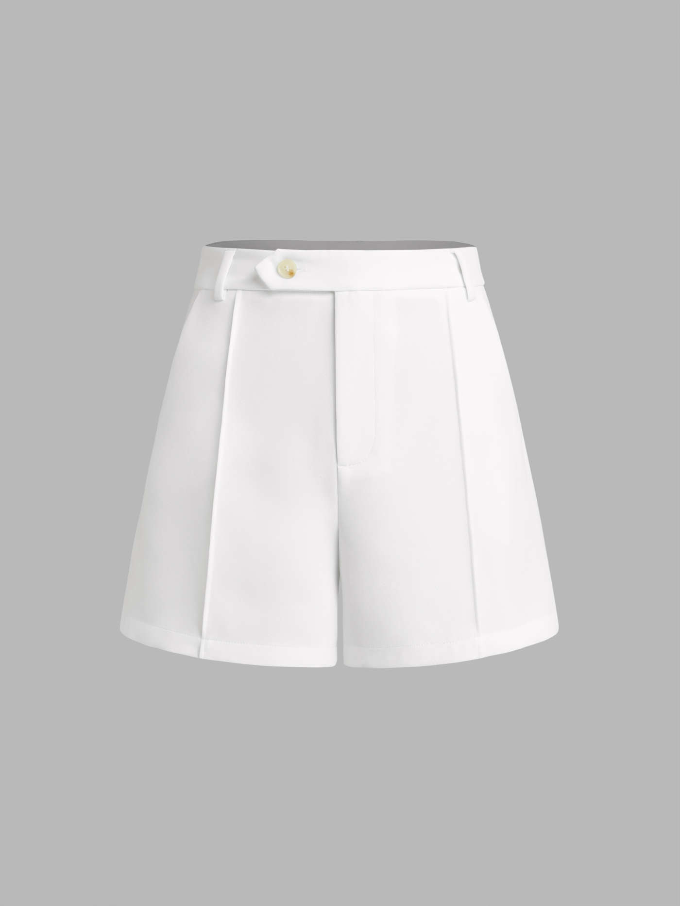 Woven Mid Rise Ruched Pocket Solid Shorts | Cider