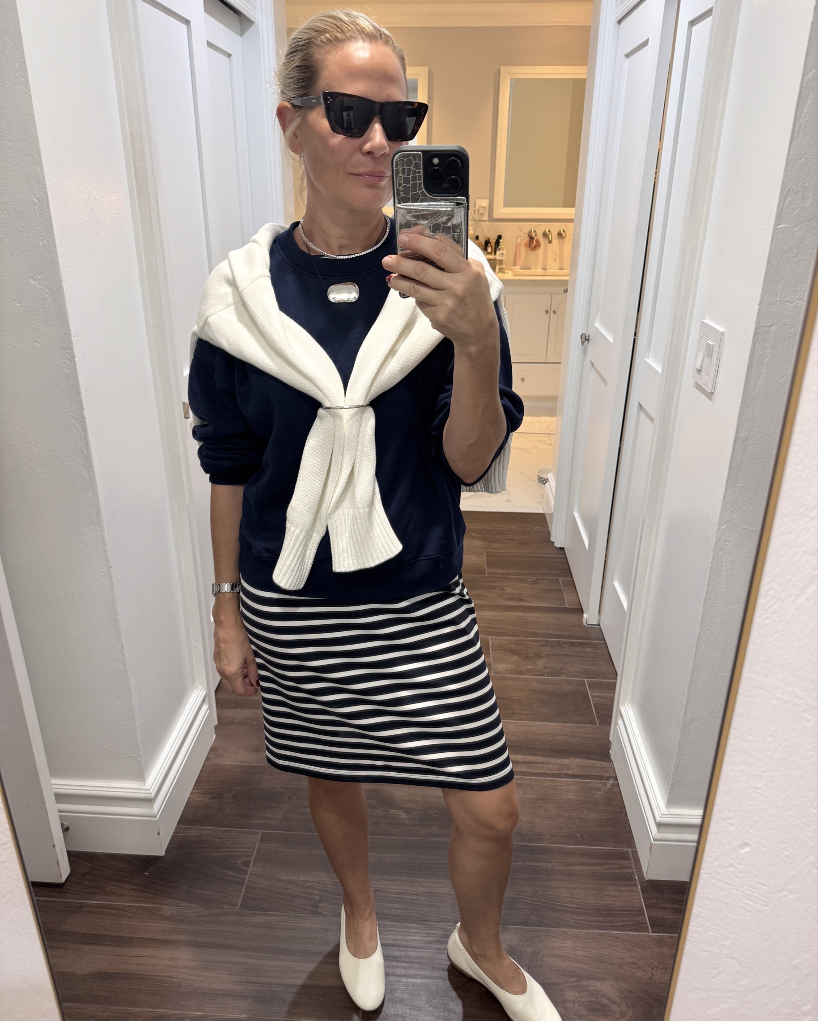 Easy casual outfit ideas - working from home in stripes 

#LTKFindsUnder100 #LTKStyleTip #LTKOver40