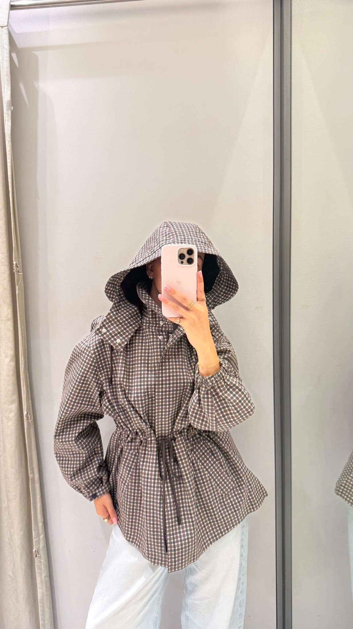 Chic jacket - hooded - check - longline - autumn

#LTKautumn #LTKstyletip