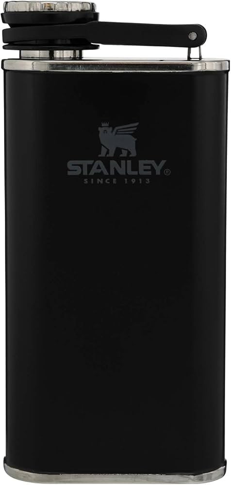 Stanley Classic Flask 8oz with Never-Lose Cap, Wide Mouth Stainless Steel Hip Flask | Amazon (US)