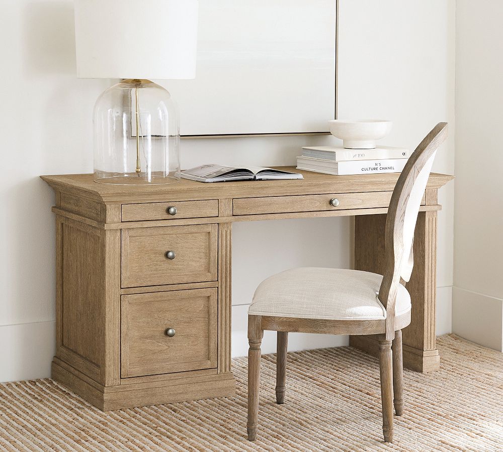 Livingston Single Cabinet Writing Desk (57") | Pottery Barn (US)