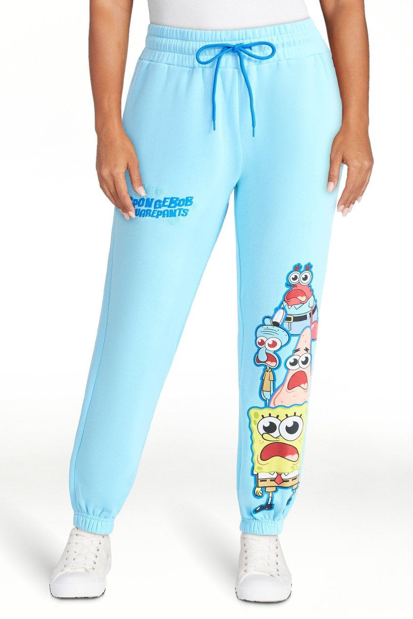 SpongeBob SquarePants Women's Graphic Jogger Pants with Drawstring Waist, Sizes XXS–XXL | Walmart (US)