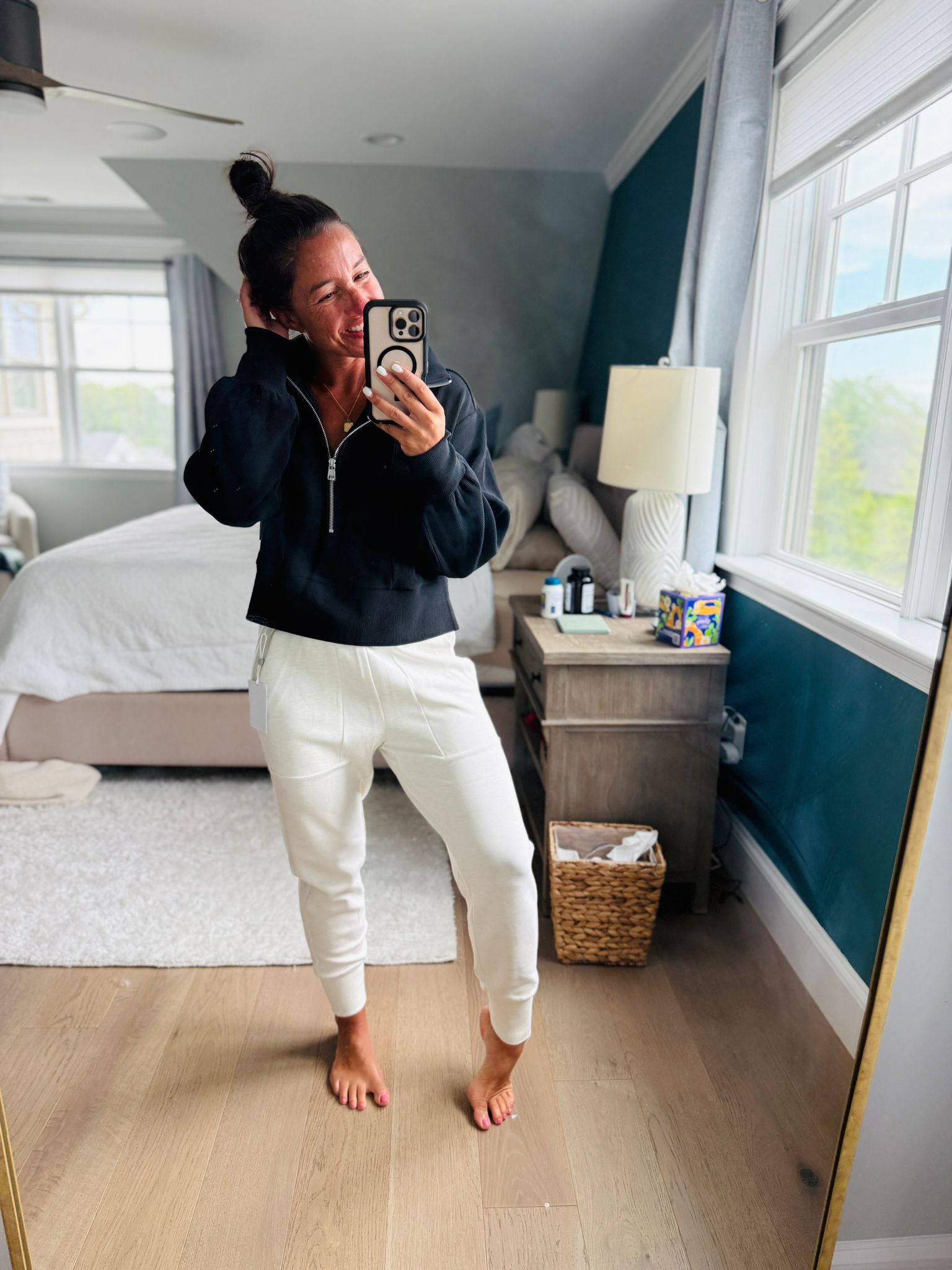 Wearing my Half-Zip Sweatshirt and High Waist Knit Joggers from Nordstrom on repeat and they just landed in the Anniversary Sale. Cozy meets cute and I’m not mad about it 🛍️🧶✨

Half-Zip Sweatshirt, high waist joggers, knit joggers, Nordstrom outfit, Nordstrom Anniversary Sale, cozy loungewear, casual fall style, comfy outfit, athleisure look, women’s fashion staples 

 #LTKSeasonal #LTKActive #LTKSaleAlert