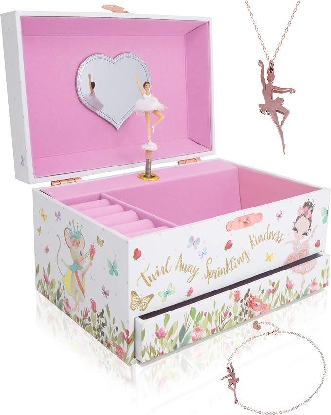 Amazon.com: The Memory Building Company Music Box - Ballerina Jewelry Box for Girls and Boys w/Ma... | Amazon (US)