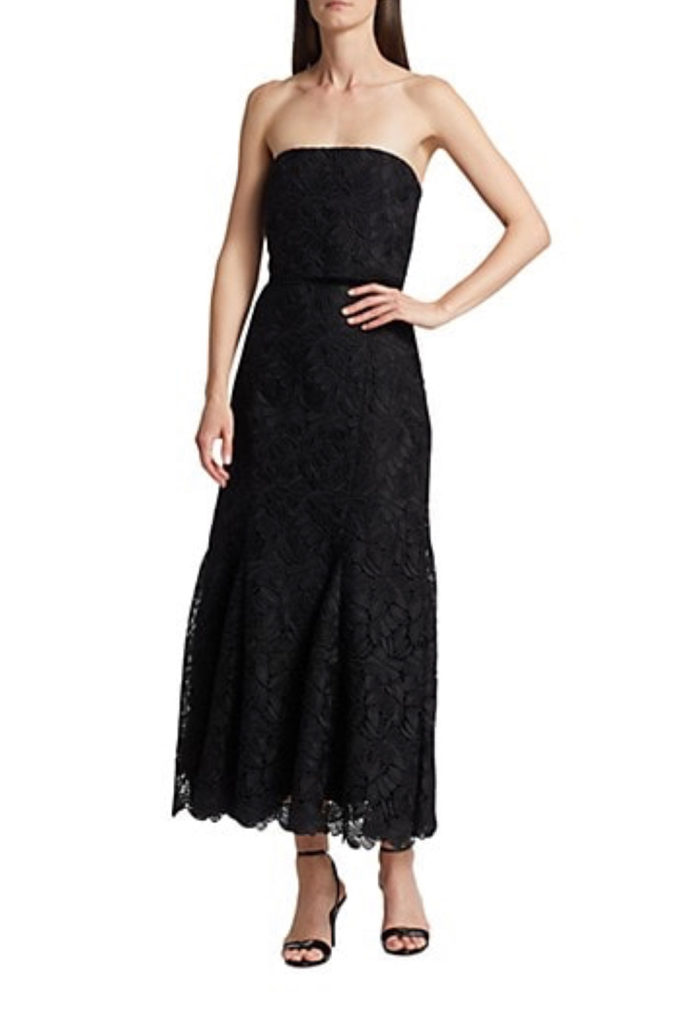 Black lace Monique Lhuillier dress, the perfect wedding guest dress or holiday party dress. Pair with strappy heels, a shawl or bolero, and a classic clutch. 

#LTKstyletip #LTKGiftGuide #LTKHoliday