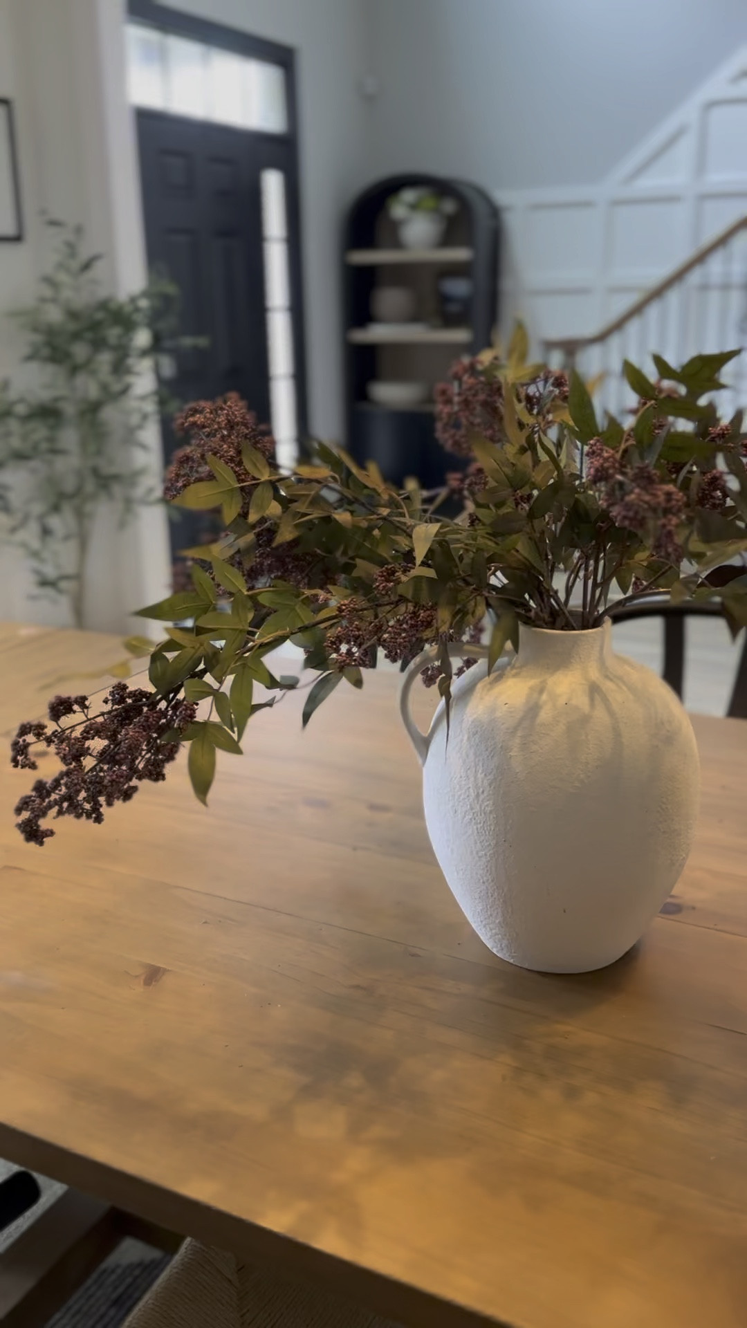 I think I found the prettiest fall faux stems!! These berry stems are beautiful!! Loving the color and they look and feel real! 🤩

I have three of the stems in my vase here. 

Faux Stems | Fall Decor | Wayfair Home Finds | Affirdable Decoe | Fall Florals | Faux Florals | Home Styling #LTKxWayfair 

#LTKSaleAlert #LTKHome