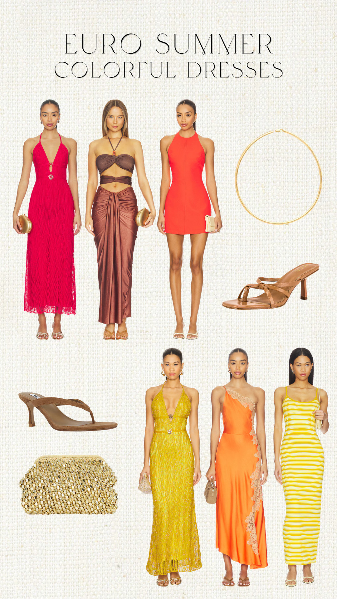 Fun and colorful dresses 

 