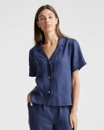 100% European Linen Short Sleeve Shirt | Quince