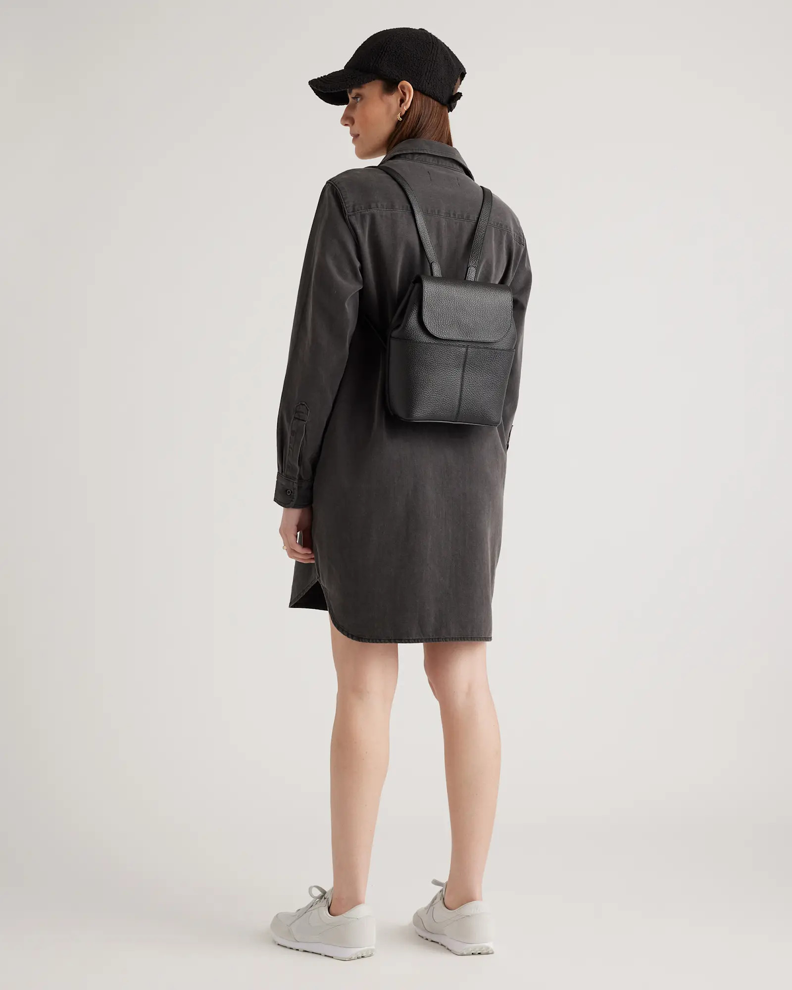 Italian Leather Small Backpack | Quince
