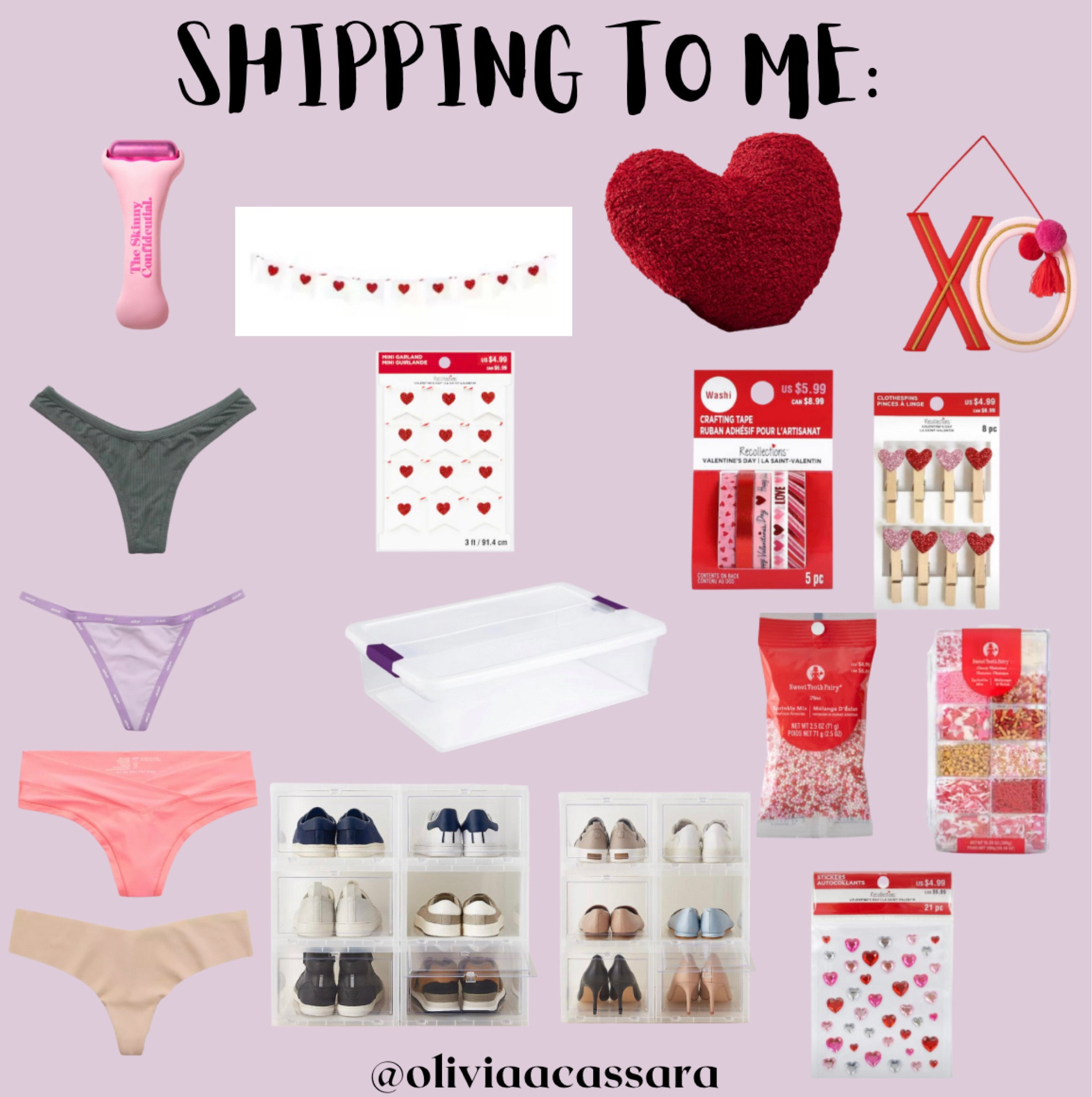 📦 SHIPPING TO ME:
Valentine’s Day items from Target & Michaels 💌 
Container store shoe organizers are such a good idea to keep your closet organized! 
💕Skinny Confidential face roller now linked!! 
Love love love my pottery barn heart pillow! It’s so soft…AND I just had to buy some festive sprinkles for a sweet treat in the making!! 🥰 

#LTKhome #LTKfamily #LTKSeasonal