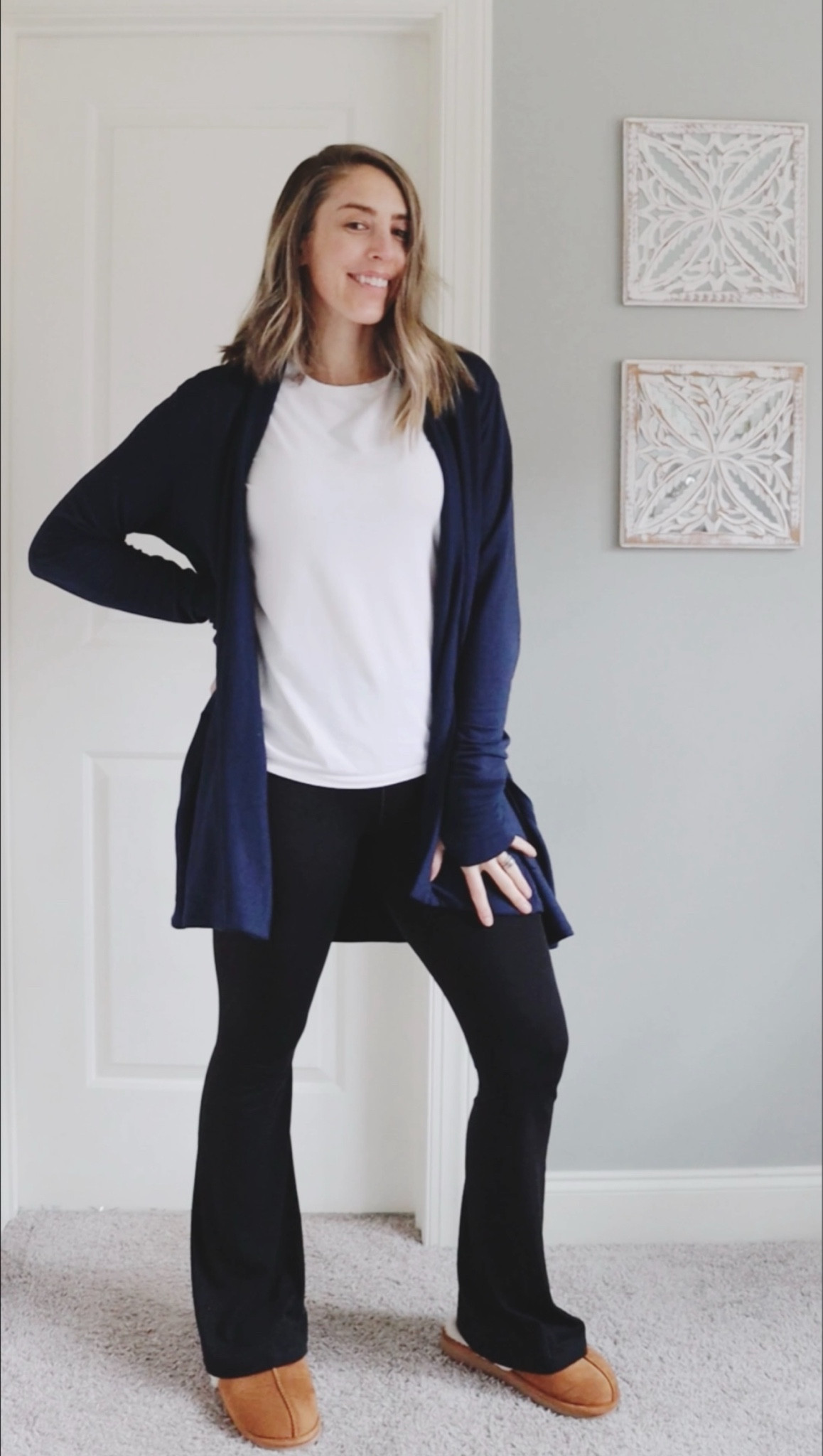 Cozy but make it chic ✨ these flare leggings from Aerie are so comfy and perfect for cozy season! 

Also, these are my look for less slippers from last season and they’re the perfect affordable option! 

Tall girl fashion | look for less | flare leggings | fall outfit | comfy outfit | wfh outfit 

#LTKFallSale #LTKFindsUnder100 #LTKStyleTip