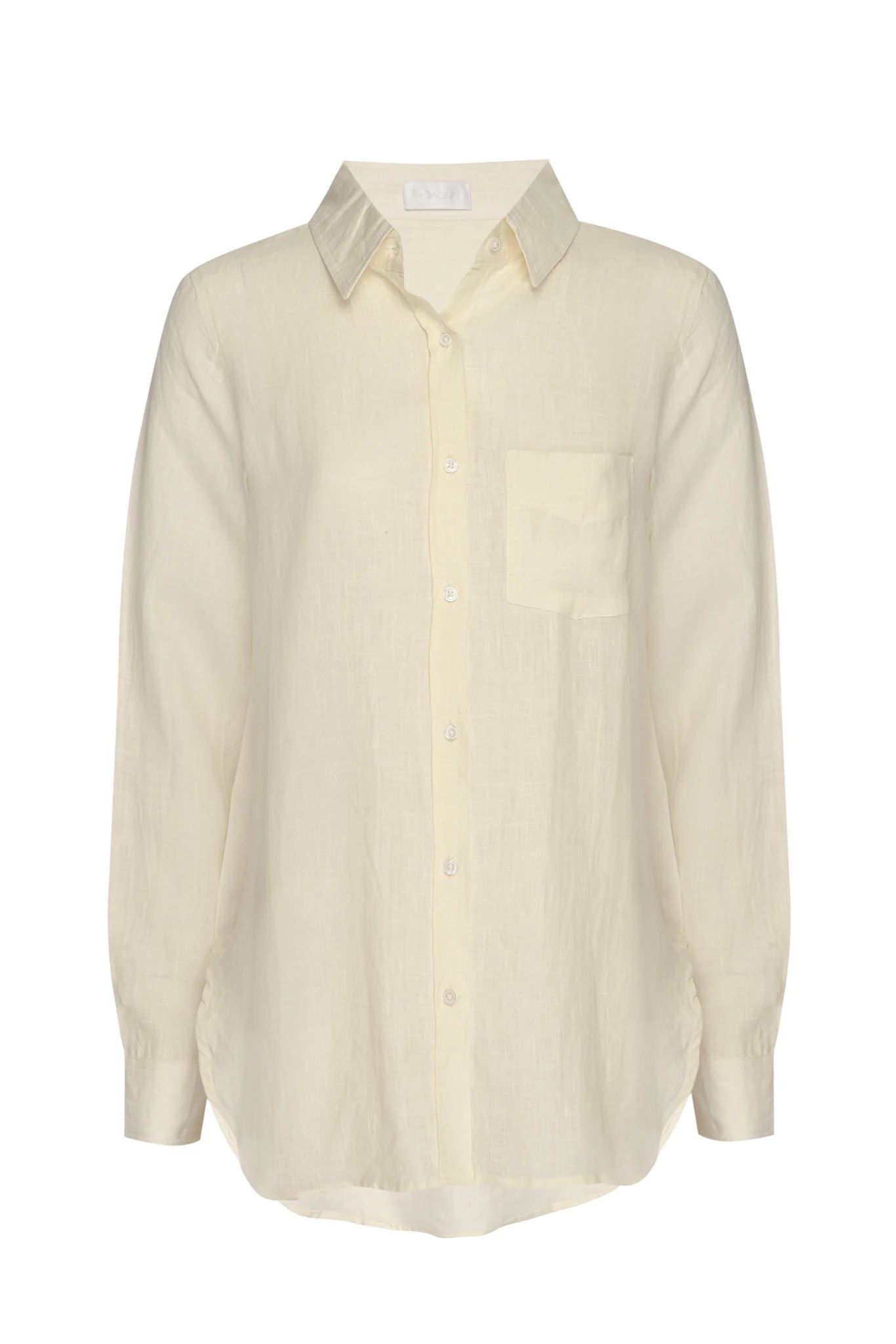 Monaco Linen Shirt - Ivory | Monday Swimwear