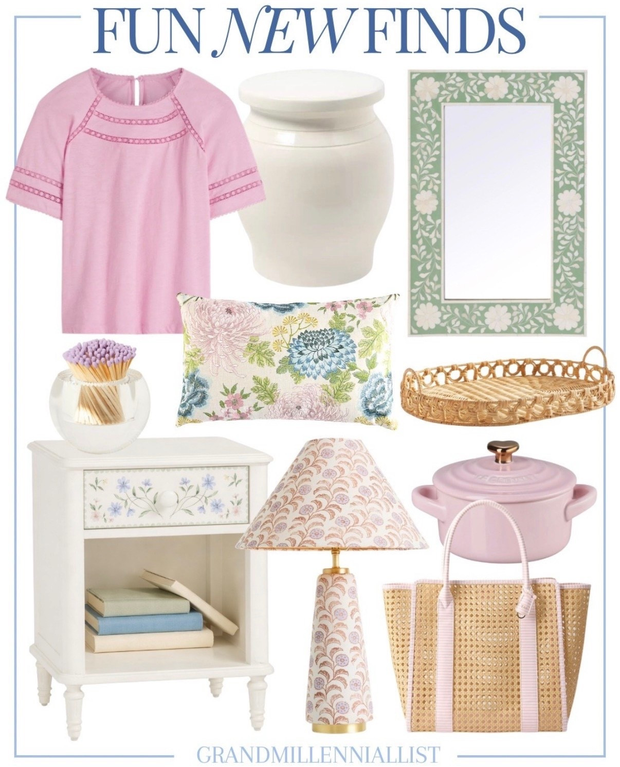 Fun New Finds - Think Spring! 

Home decor
Spring style
Boden tops
Mirror nightstand bedroom

#LTKHome #LTKSeasonal