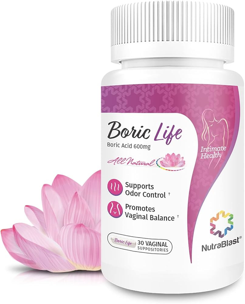 NutraBlast Boric Acid Vaginal Suppositories - 100% Pure Made in USA - Boric Life Intimate Health ... | Amazon (US)