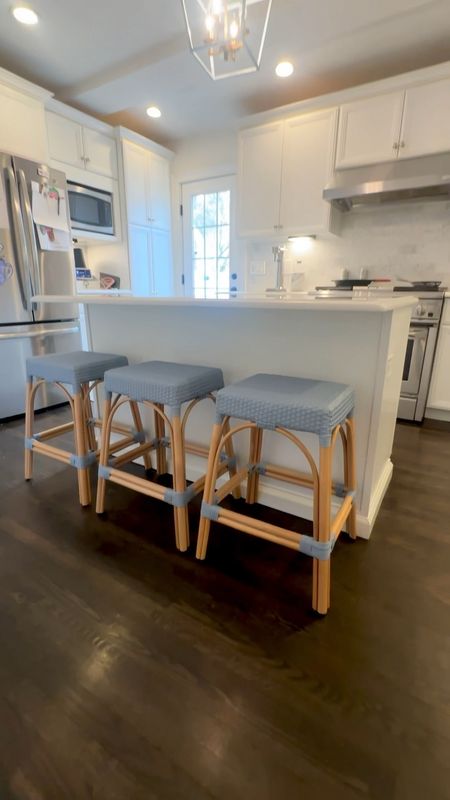 Switched out our barstools! My littles don’t need a back anymore and I find that people (including myself) use the stools more easily when they’re backless…esp in a tighter kitchen! These are so easy to wipe, I think they’ll hold up great with the kiddos! 

Make sure to note if your counters are “bar” or “counter” height, these pretties come in both and in lots of colors, and also in a round version as well!

#LTKSeasonal #LTKfamily #LTKhome
