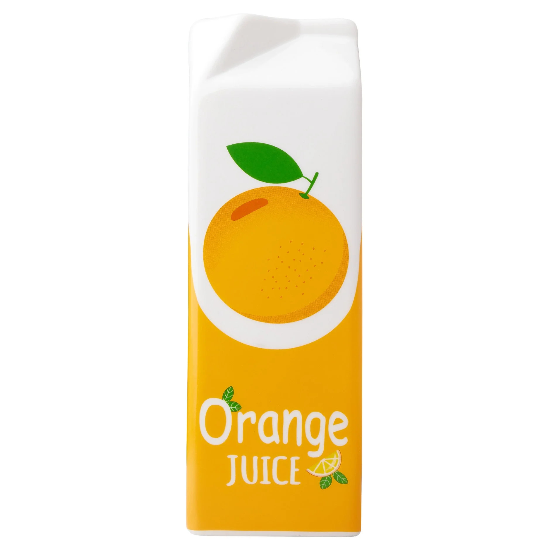 Mainstays Tall Orange Juice Carton Ceramic Vase, 3" L x 9" H | Walmart (US)