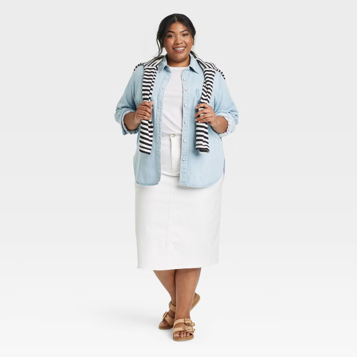 Women's Relaxed Fit Denim Button-Down Shirt - Universal Thread™ | Target