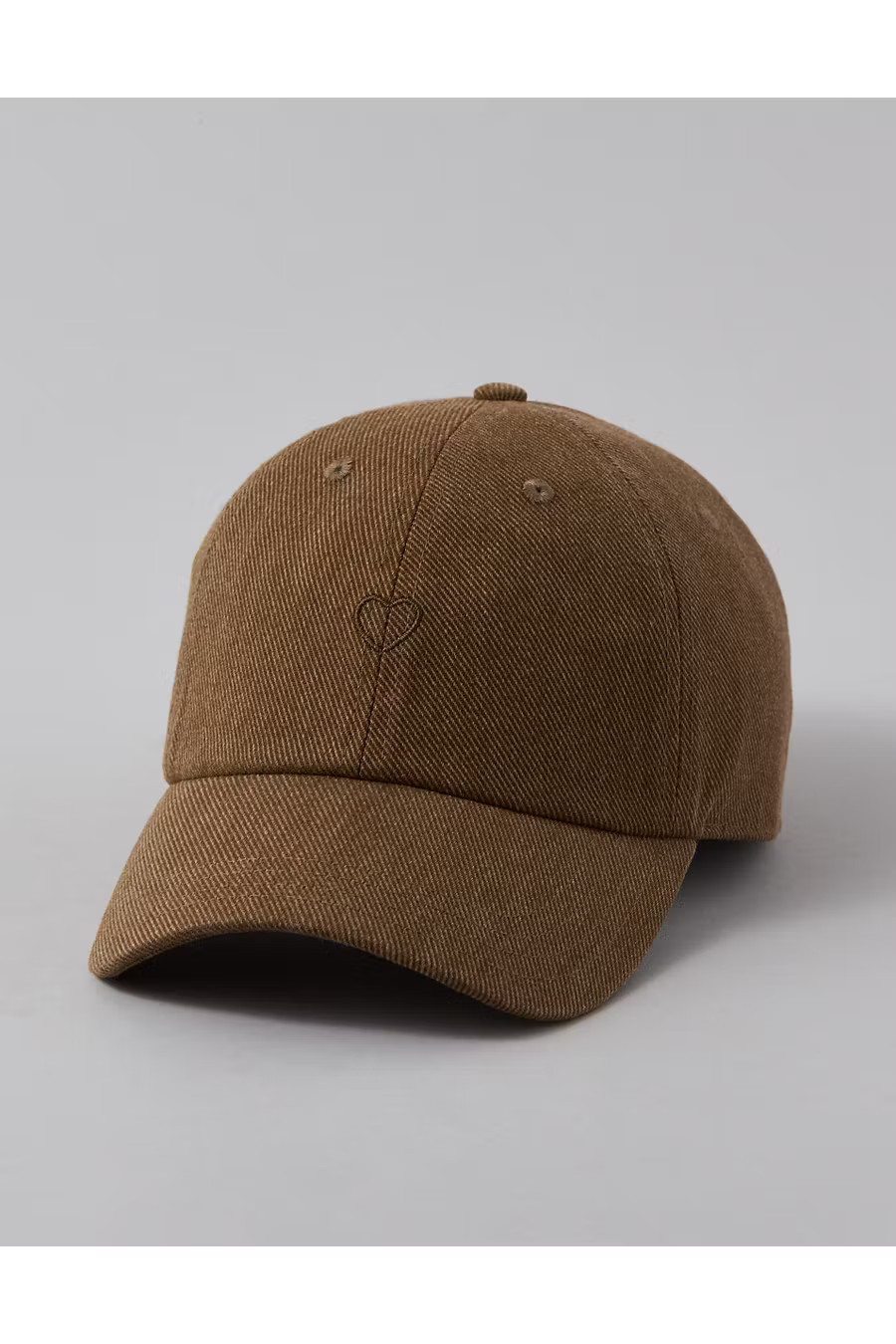 AE Embroidered Baseball Hat Women's Espresso Kiss One Size | American Eagle Outfitters (US & CA)