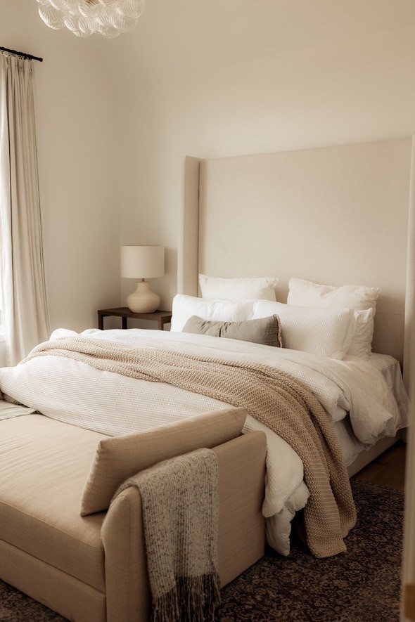 A favorite upholstered bed we used in the spec house! It’s great if you have  high ceilings as it is a very tall headboard! Quality is so good too! 

#LTKSaleAlert #LTKHome #LTKStyleTip