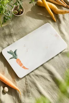 Carrot Inlay Marble Serving Board | Anthropologie (US)