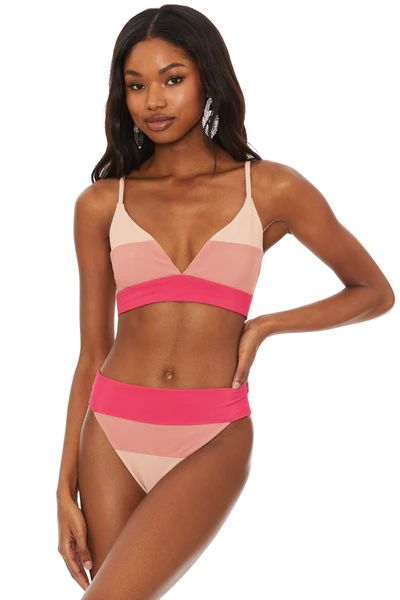 Riza Top Rouge Colorblock | Beach Riot