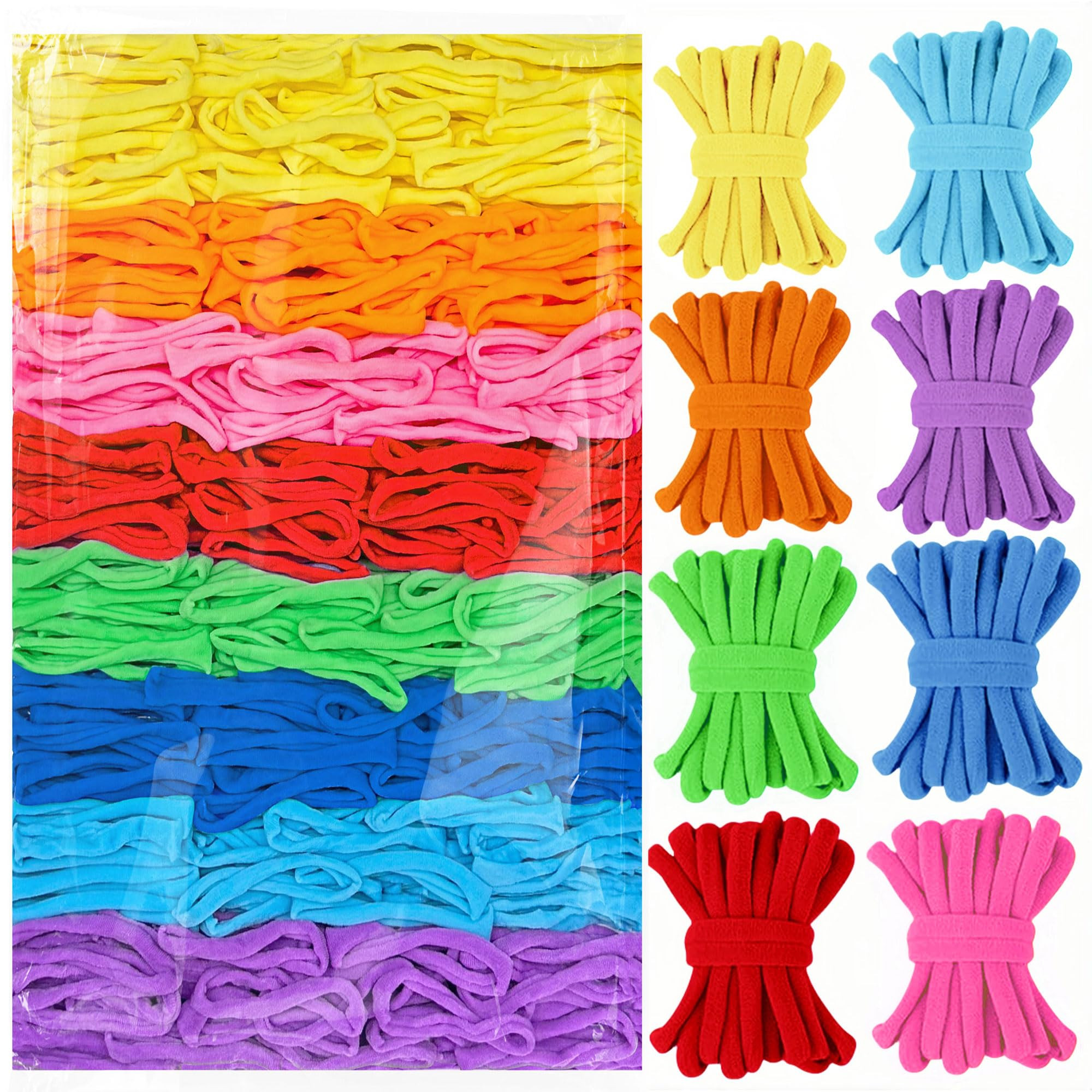 daheypong 800pcs Refill Loops for 7-Inch Weaving Loom - 8 Color Loom Loops for Potholder Making, ... | Amazon (US)