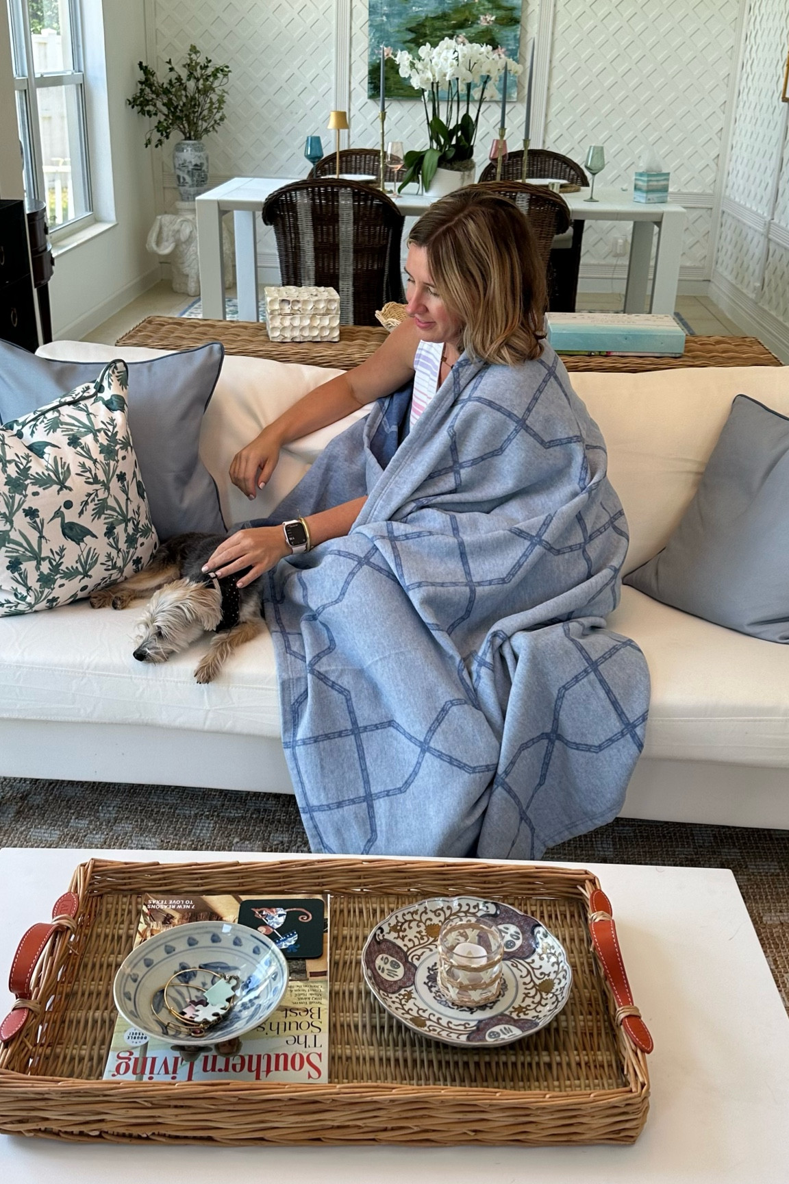 Super soft and light weight new blankets from Chappywrap. Perfect for the south! Thanks for sending me one - had my eye on this print! 

#LTKHome