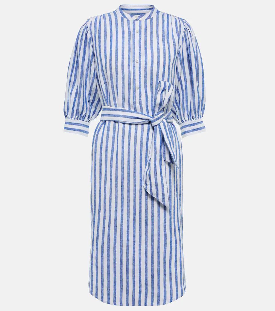 Striped linen shirt dress | Mytheresa (UK)