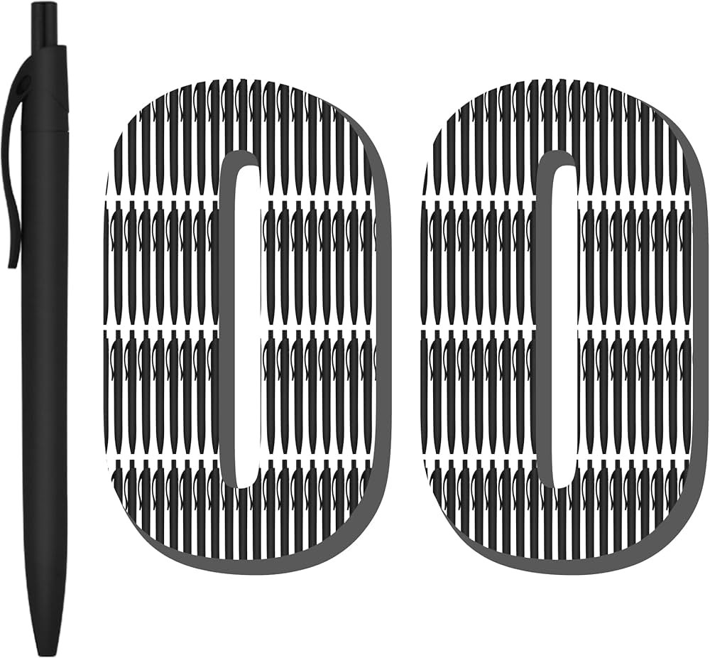 Pens Bulk, 100 Pack No Bleed Black Barrel Click Pens, Wholesale Retractable Ballpoint Pens, Pens ... | Amazon (US)
