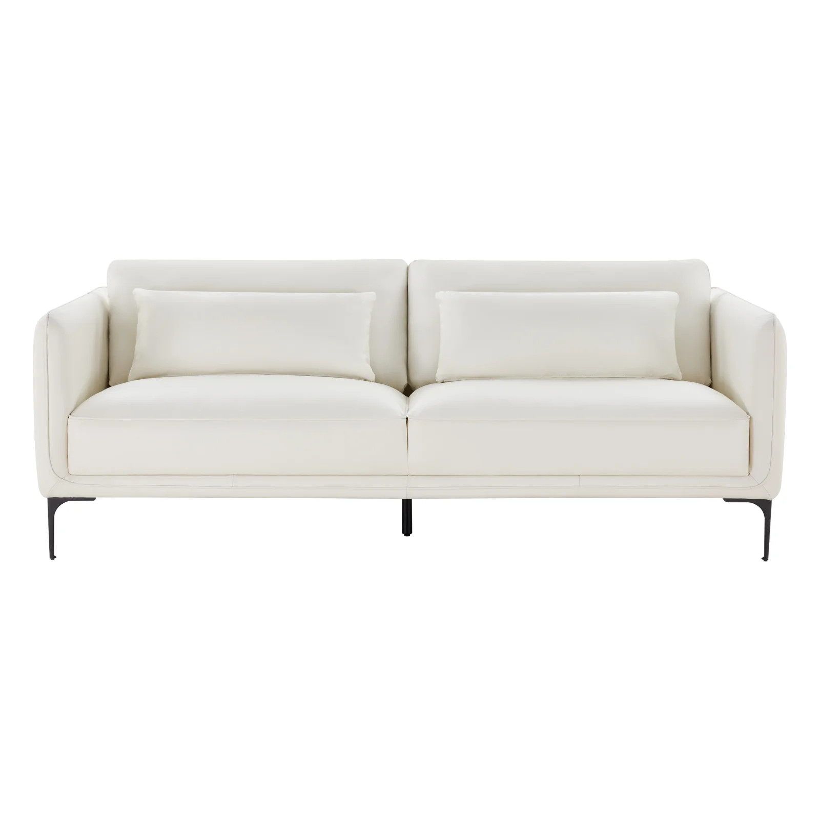 Rae Genuine Leather Upholstered Sofa | AllModern