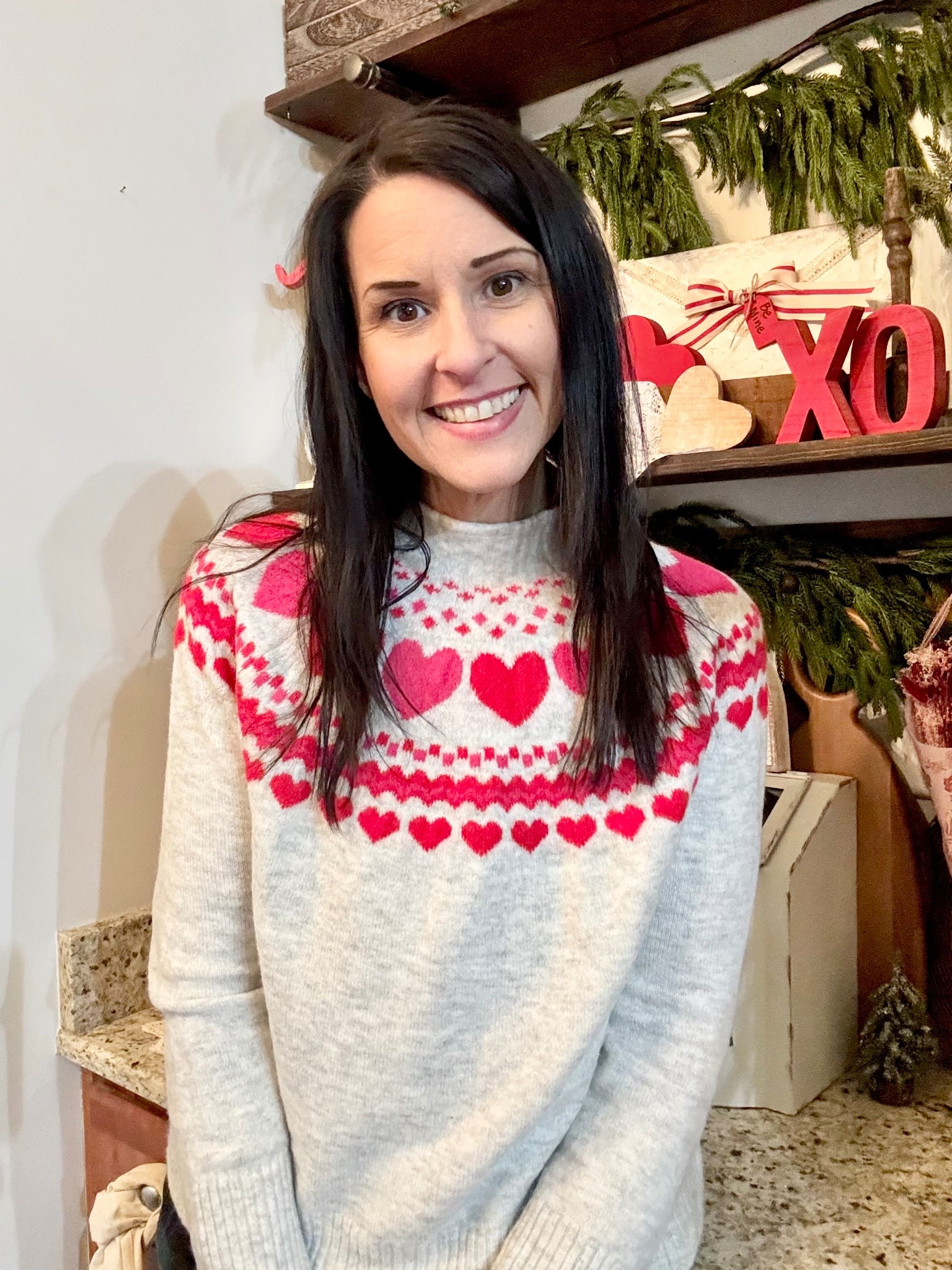 Love this cute sweater! I sized down one size for a more fitted look  

#LTKValentine #LTKSeasonal #LTKWorkwear