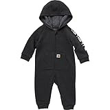 Carhartt Baby Boys' Long-Sleeve Zip-Front Hooded Coverall | Amazon (US)