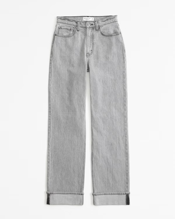 Curve Love High Rise 90s Relaxed Jean | Abercrombie & Fitch (UK)