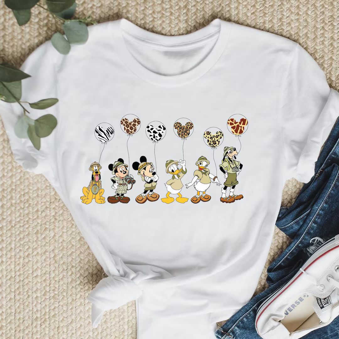 Mickey and Minnie Mouse Animal Kingdom Shirt, Mickey Safari Shirt, Disney Family Shirt, Disney Mi... | Etsy (US)