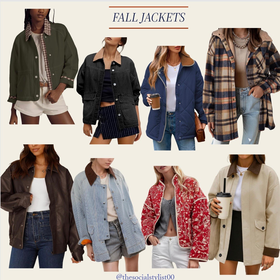 Fall Jackets under $50 

Fall, fall outfit, jacket, coat, plaid, quilted, barn jacket, jean jacket, outfit, style, affordable fashion 

#LTKSeasonal #LTKFindsUnder50 #LTKStyleTip