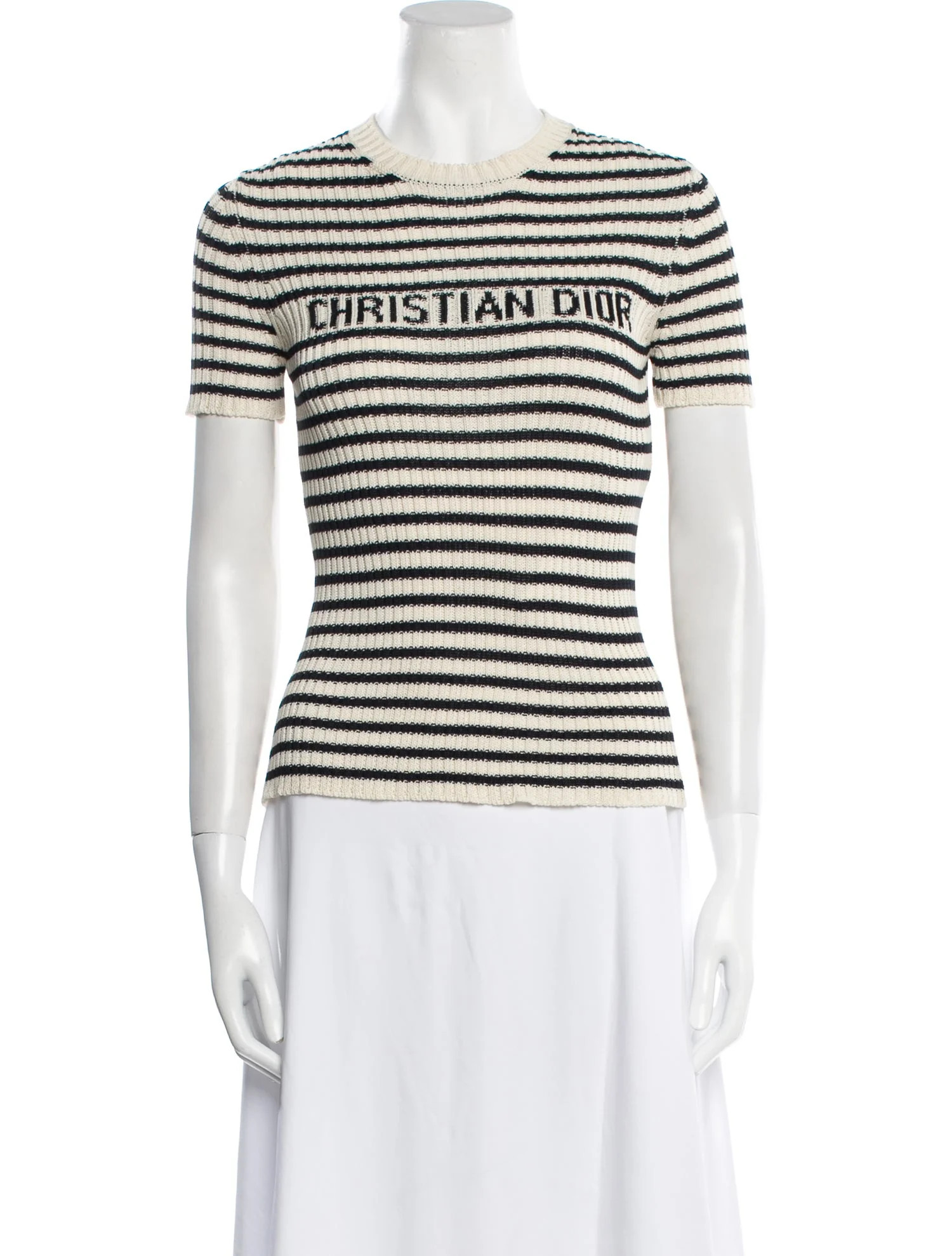 Striped Crew Neck Sweater | The RealReal