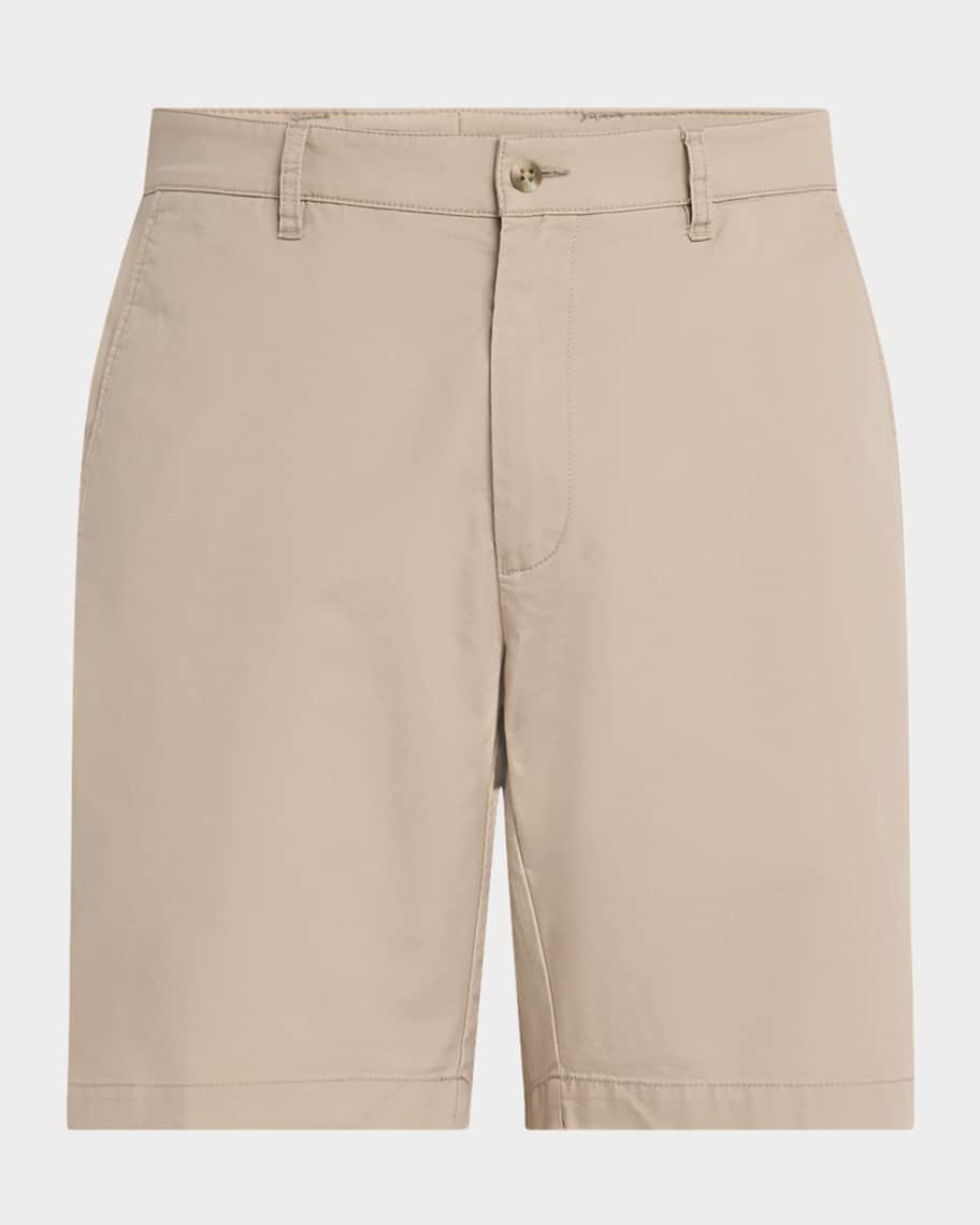 Peter Millar Men's Crown Comfort Flat-Front Shorts | Neiman Marcus