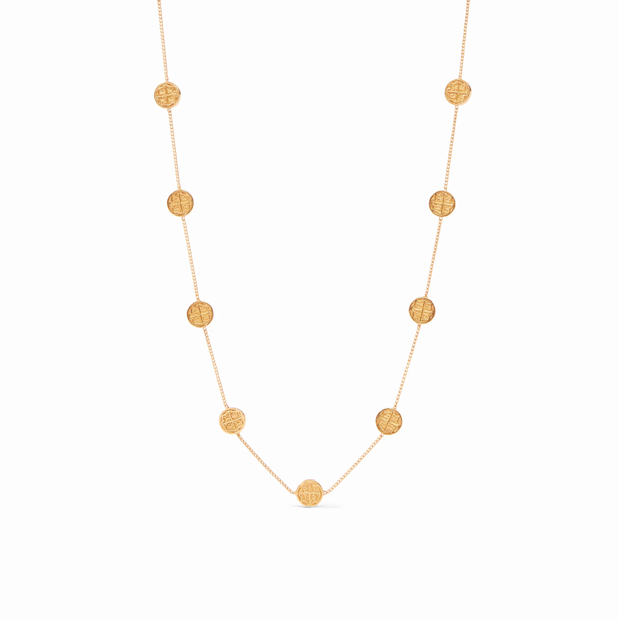 Valencia Delicate Gold Station Necklace | Julie Vos | Julie Vos