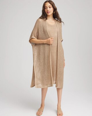 Crochet-Knit Sequins Ruana | Chico's